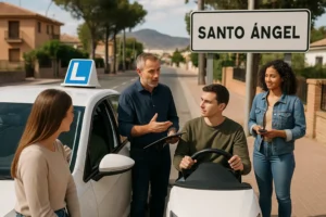 Autoescuelas en la pedanía de Santo Ángel